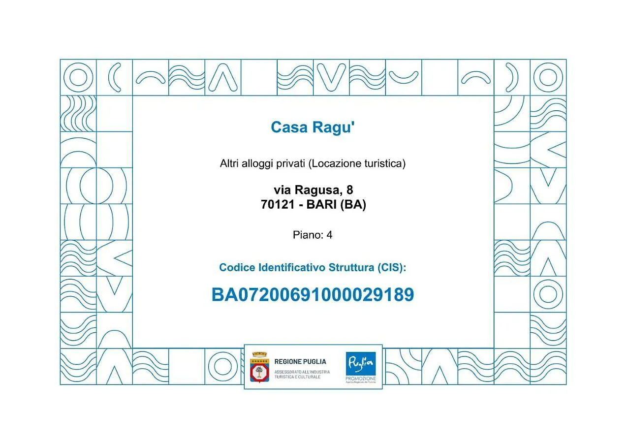 Apartament Casa Ragu' - Bari Centro